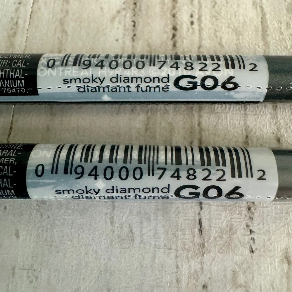 Avon Glimmersticks Diamonds Eye Liner Smoky Diamond G06 Set of 2 New Sealed